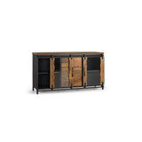 Sideboard Alexandra House Living Black Metal Mango wood 150 x 80 x 40 cm-5