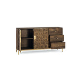 Sideboard Alexandra House Living Walnut Metal Mango wood 145 x 77 x 40 cm-6