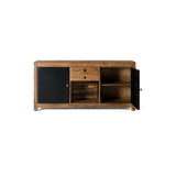 Sideboard Alexandra House Living Black Natural Metal Mango wood 160 x 78 x 40 cm-6