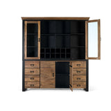 Sideboard Alexandra House Living Black Natural Metal Mango wood 200 x 220 x 45 cm-4