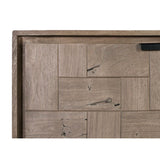 Sideboard Alexandra House Living Black Beige Grey Metal Acacia 160 x 81 x 40 cm-2