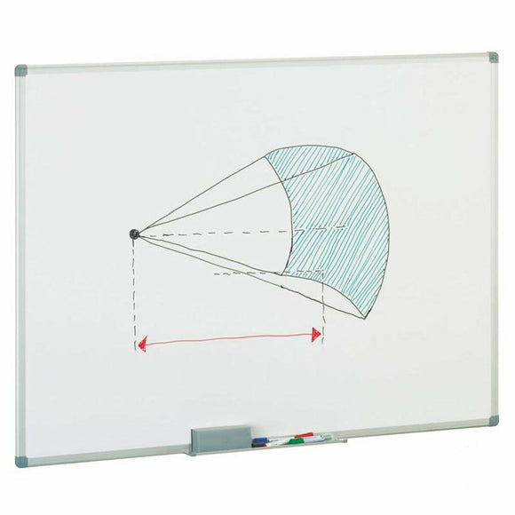 Magnetic board Faibo Melamin 100 x 150 cm White Aluminium-0