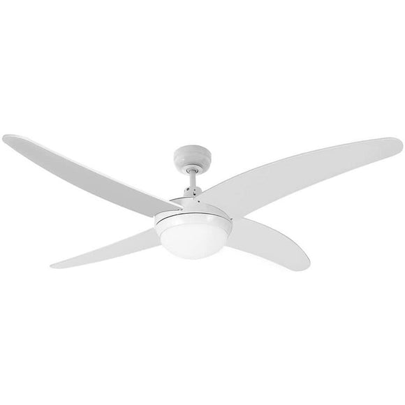 Ceiling Fan with Light EDM Caspio White 60 W Ø 132 cm-0