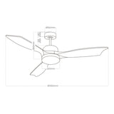 Ceiling Fan with Light EDM 33819 Báltico 20 W 2190 Lm-3