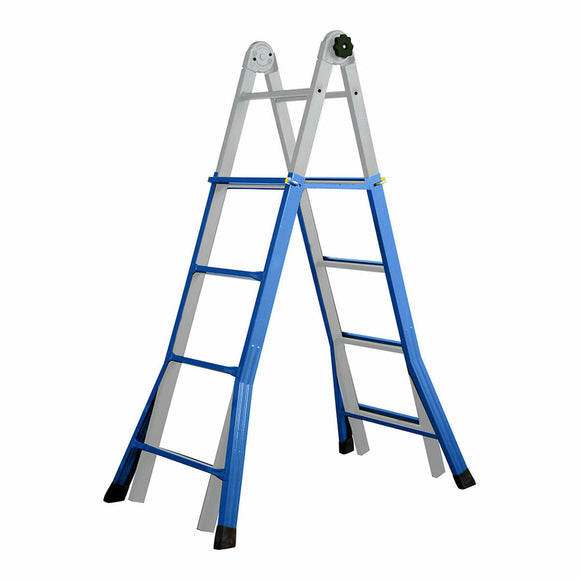 Telescopic ladder EDM 75090 Aluminium Steel 4 m x 58 cm 8 Steps-0