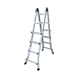 Folding ladder EDM 75094 Aluminium Multicolour-0