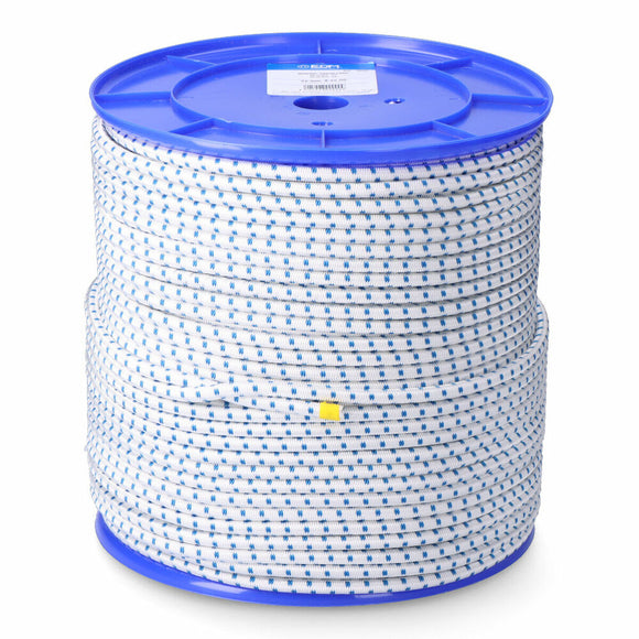 Rope EDM 87924 Blue White Polyester Latex 8 mm x 200 m Elastic-0