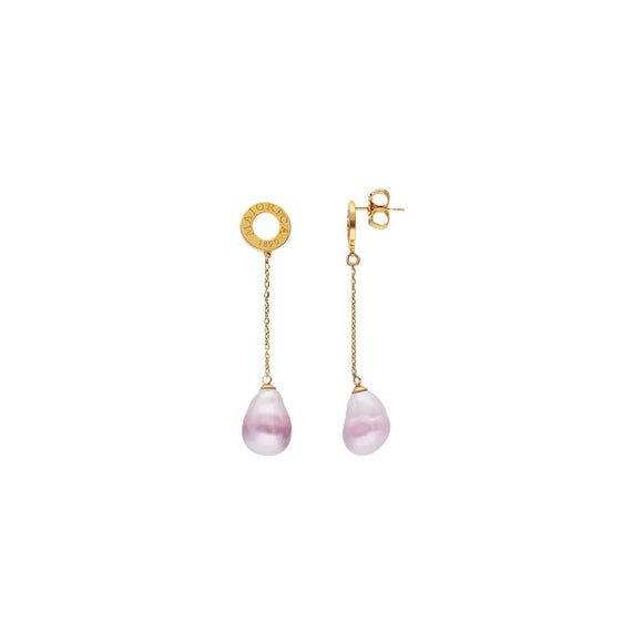 Ladies' Earrings Majorica 17343.94.1.E00.906.1 Golden-0