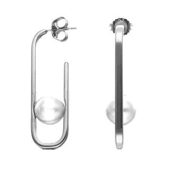 Ladies' Earrings Majorica 17178.01.2.E00.906.1 Silver-0