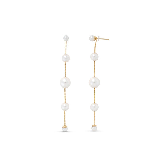 Ladies' Earrings Majorica 17292.01.1.E00.906.1 White Golden-0
