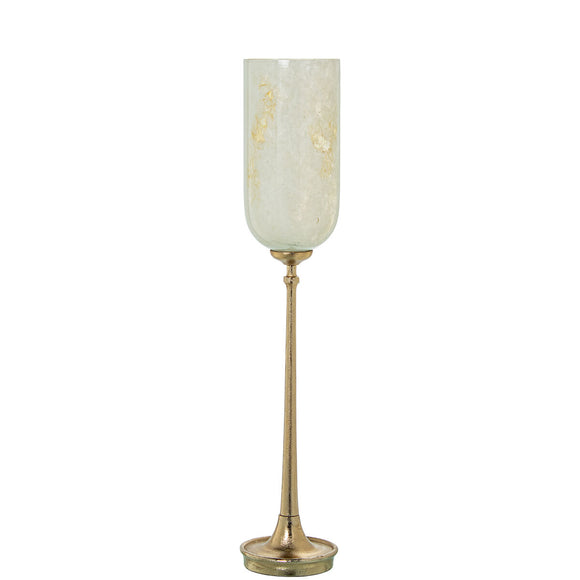 Candleholder Alexandra House Living Golden Crystal 15 x 78 x 15 cm-0