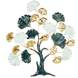 Wall Decoration Alexandra House Living Blue White Golden Metal Tree 80 x 89 x 7 cm-0