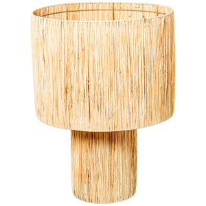 Desk lamp Alexandra House Living Beige Natural wicker Rattan Natural Fibre 40 W 40 x 55 x 40 cm-0