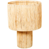 Desk lamp Alexandra House Living Beige Natural wicker Rattan Natural Fibre 40 W 40 x 55 x 40 cm-0