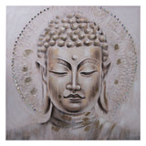 Painting Alexandra House Living Wood Buddha 100 x 100 x 3 cm-0