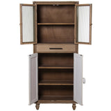 Cupboard Alexandra House Living Brown 70 x 171 x 35 cm-8