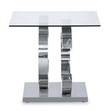 Side table Alexandra House Living Crystal 55 x 55 x 50 cm-4