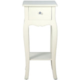 Side table Alexandra House Living White Wood 35 x 77 x 35 cm-2