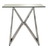 Side table Alexandra House Living Grey Transparent 55 x 55 x 55 cm-3