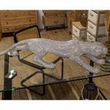 Decorative Figure Alexandra House Living Silver Plastic Panther 115 x 26 x 24 cm-5