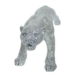 Decorative Figure Alexandra House Living Silver Plastic Panther 115 x 26 x 24 cm-4