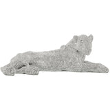 Decorative Figure Alexandra House Living Silver Plastic Lioness 67 x 34 x 23 cm-0