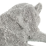 Decorative Figure Alexandra House Living Silver Plastic Lioness 67 x 34 x 23 cm-1