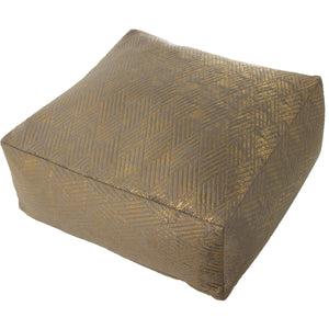 Pouffe Alexandra House Living Beige Polyester Textile 60 x 25 x 60 cm-0