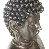 Decorative Figure Alexandra House Living Silver Plastic Buddha 32 x 52 x 71 cm-1