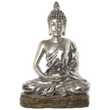 Decorative Figure Alexandra House Living Silver Plastic Buddha 62 x 93 x 138 cm-0