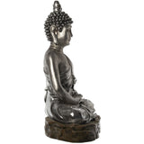 Decorative Figure Alexandra House Living Silver Plastic Buddha 62 x 93 x 138 cm-4