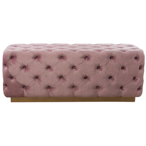 Foot-of-bed Bench Alexandra House Living Pink Wood 125 x 47 x 45 cm-0