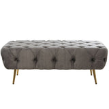 Foot-of-bed Bench Alexandra House Living Grey Wood 120 x 45 x 50 cm-0