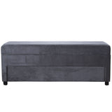 Shoe bench Alexandra House Living Grey Wood 120 x 45 x 43 cm-1