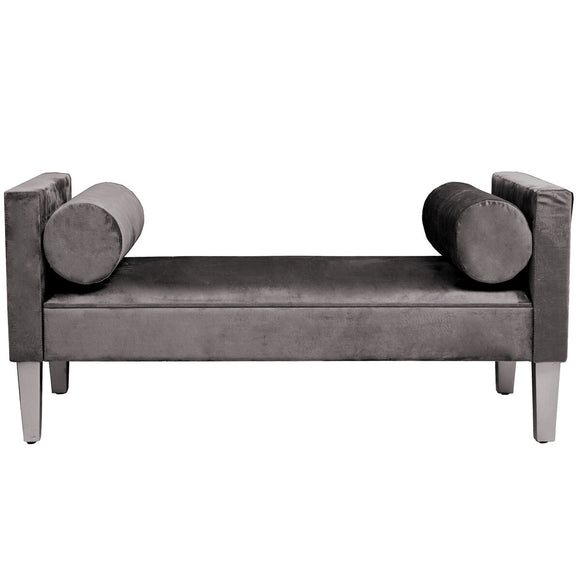 Foot-of-bed Bench Alexandra House Living Grey Wood 113 x 52 x 53 cm-0