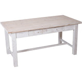 Table Alexandra House Living White 160 x 76 x 80 cm With boxes-0