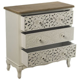 Chest of drawers Alexandra House Living White Wood 75 x 34 x 76 cm-5