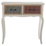 Console Alexandra House Living White Wood 84 x 83 x 36 cm-5