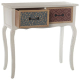 Console Alexandra House Living White Wood 84 x 83 x 36 cm-4