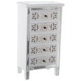 Chest of drawers Alexandra House Living White Wood 48 x 89 x 30 cm-0