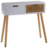 Console Alexandra House Living White Wood 80 x 78 x 30 cm-0