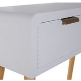 Console Alexandra House Living White Wood 80 x 78 x 30 cm-2