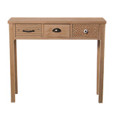 Console Alexandra House Living Brown Wood 90 x 78 x 30 cm-5