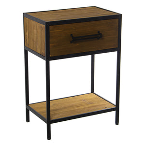 Nightstand Alexandra House Living Brown Wood 47 x 65 x 30 cm-0