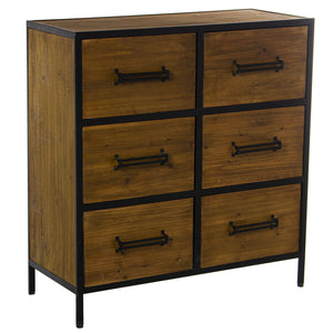 Chest of drawers Alexandra House Living Wood 80 x 35 x 85 cm-0