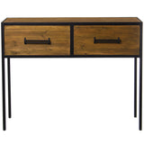 Console Alexandra House Living Brown Wood 100 x 80 x 30 cm-3