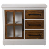 Sideboard Alexandra House Living White Wood 86 x 78 x 34 cm-5