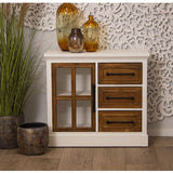 Sideboard Alexandra House Living White Wood 86 x 78 x 34 cm-1