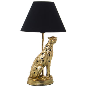 Desk lamp Alexandra House Living Black Gold Golden Plastic 40 W 26 x 46 x 2 cm Panther-0