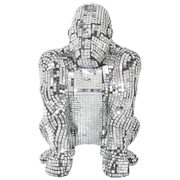 Decorative Figure Alexandra House Living Plastic Gorilla 21 x 22 x 32 cm Mirrors-0